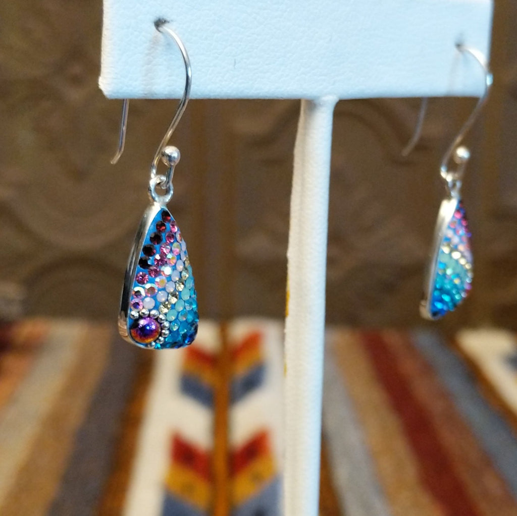 Multicolor Triangular Earrings by Mosaico GF-ERN-0606