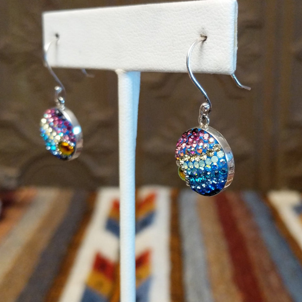 Round Multicolor Earrings by Mosaico GF-ERN-0610