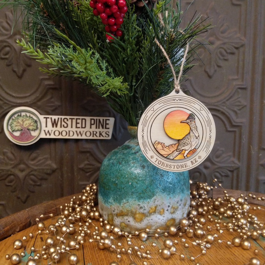 Roadrunner Wood Ornament by Twisted Pine Woodworks GF-ORN-TPO-134