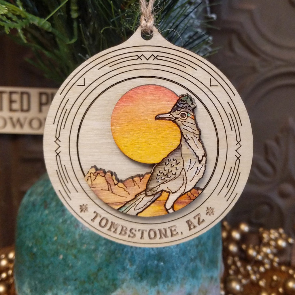 Roadrunner Wood Ornament by Twisted Pine Woodworks GF-ORN-TPO-134