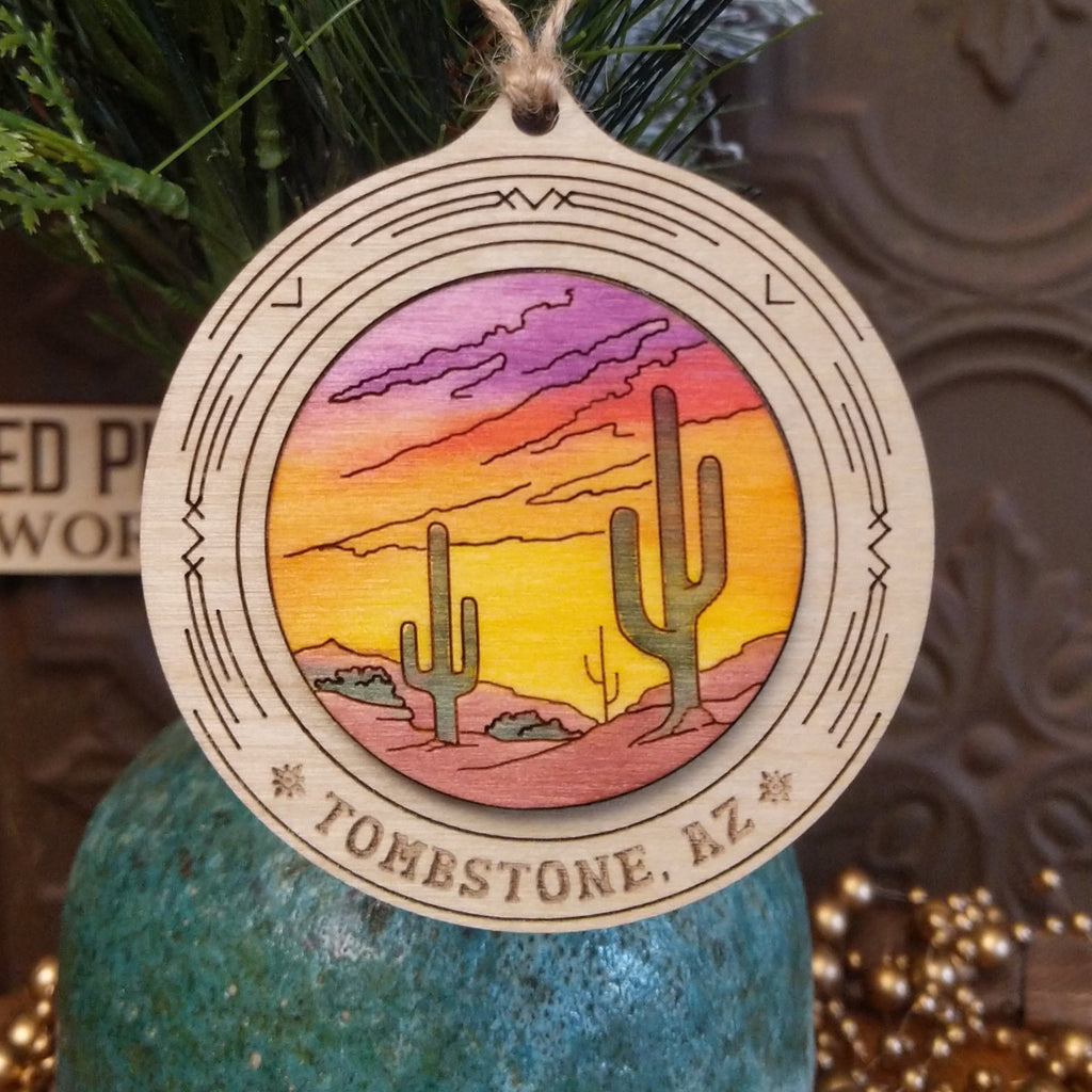 Desert Saguaro Wood Ornament by Twisted Pine Woodworks GF-ORN-TPO-101