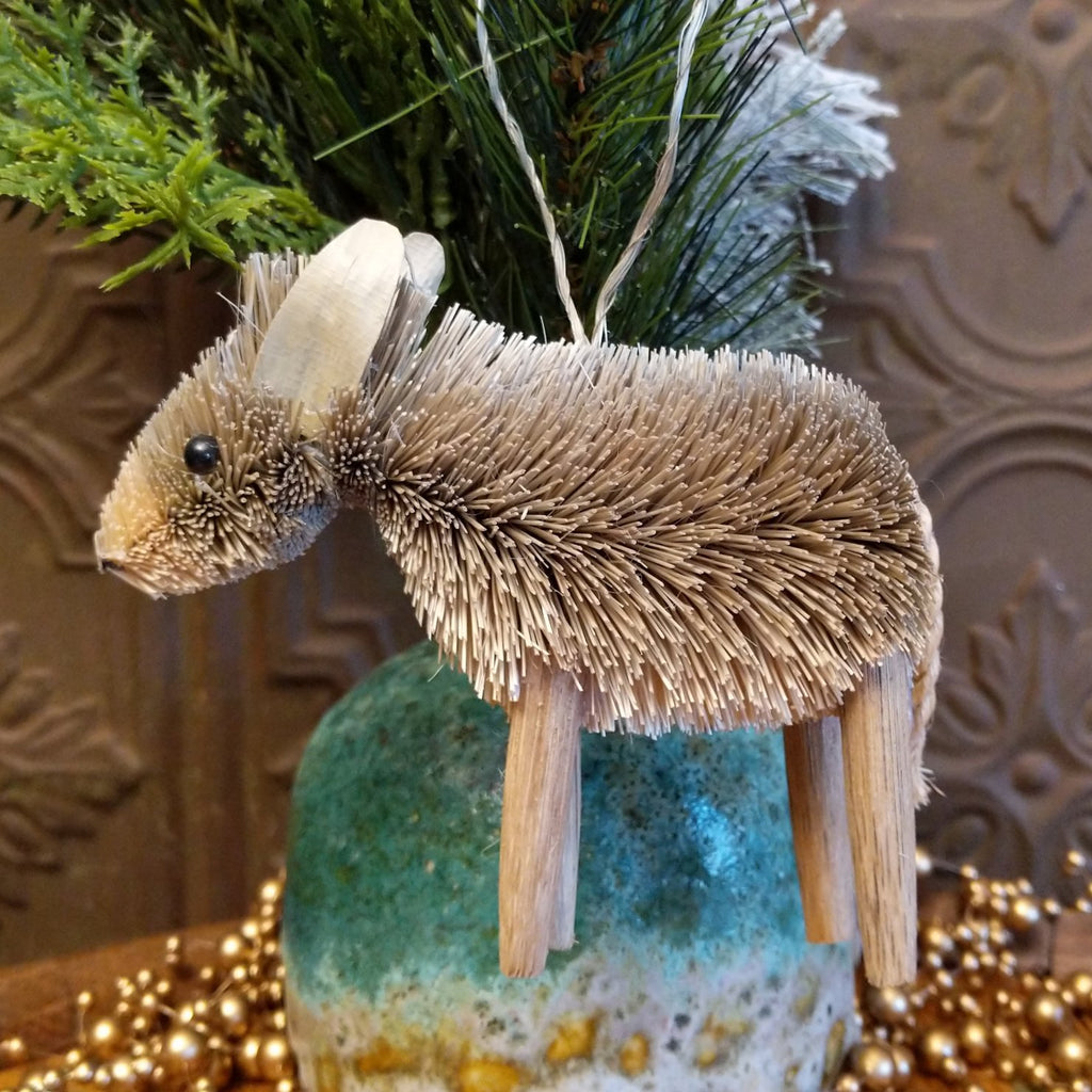 Donkey Bristle Brush Ornament GF-ORN-BRUSHOR100