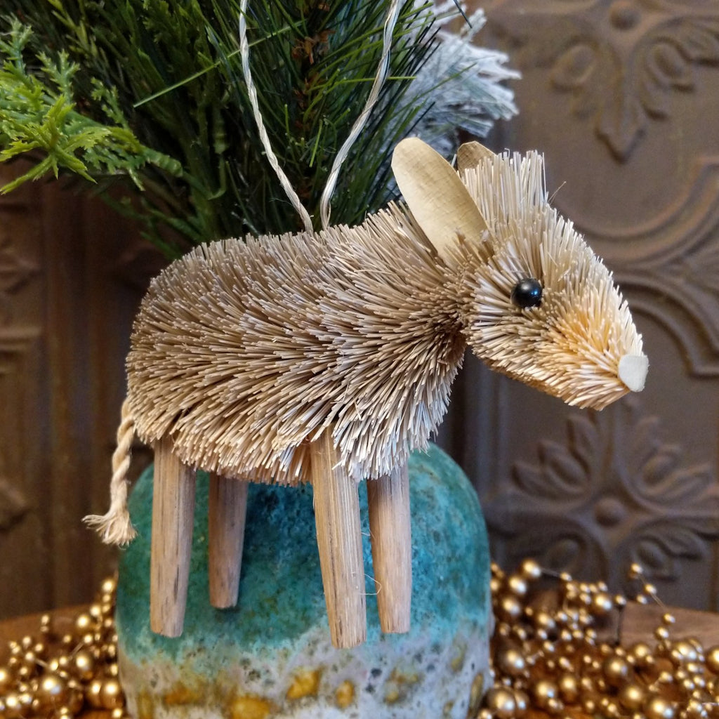 Donkey Bristle Brush Ornament GF-ORN-BRUSHOR100