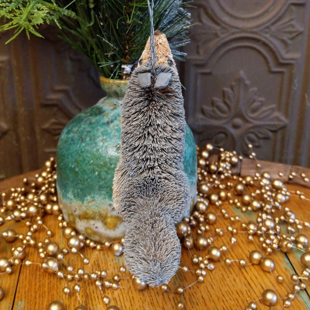 Howling Coyote Bristle Brush Ornament GF-ORN-BRUSHOR113