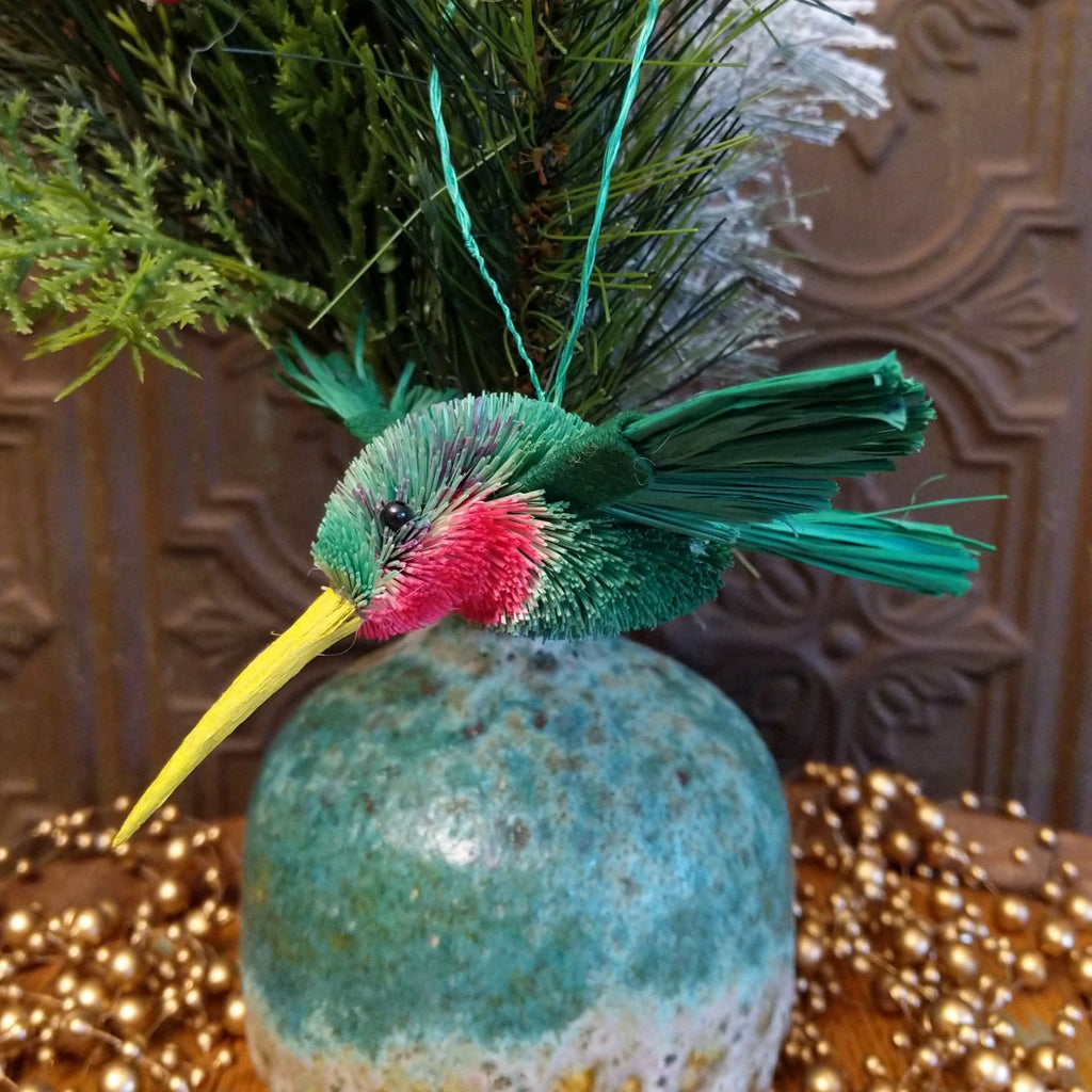 Hummingbird Bristle Brush Ornament GF-ORN-BRUSHOR26