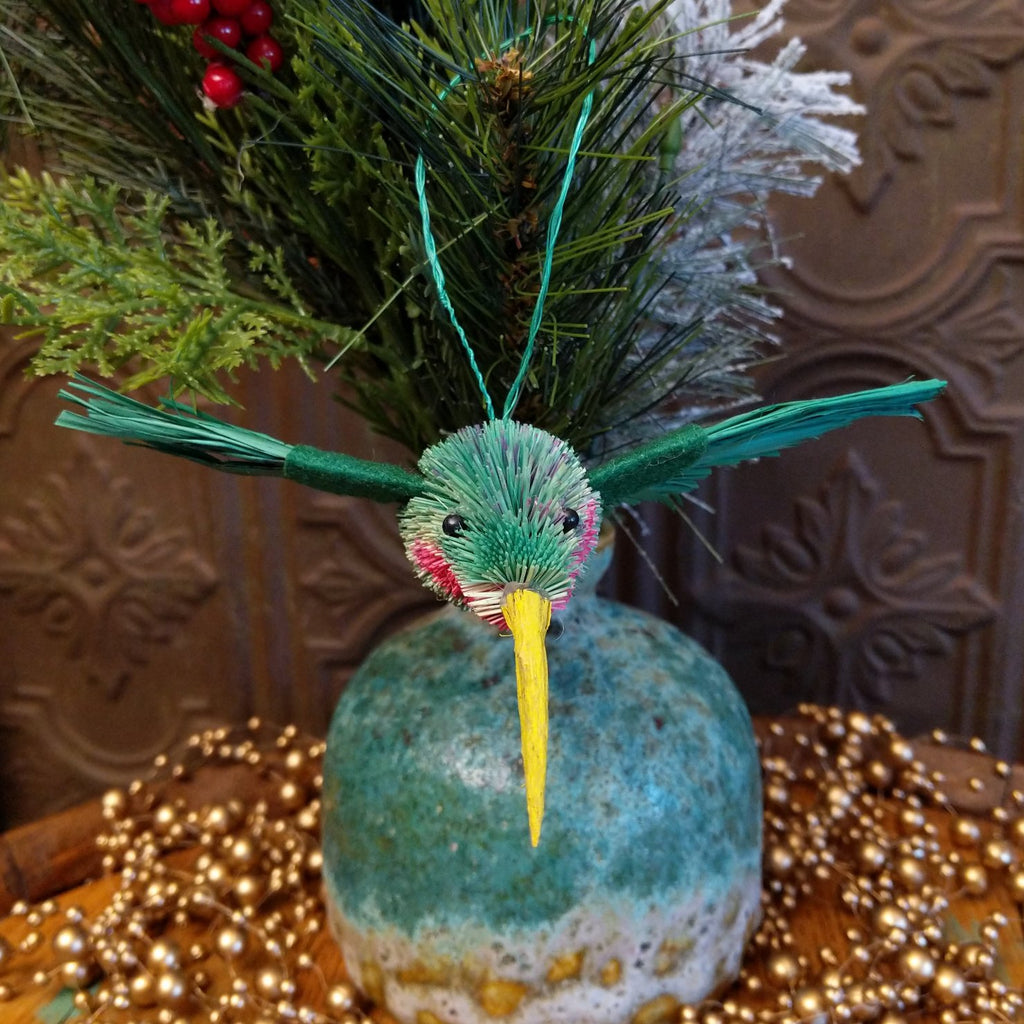 Hummingbird Bristle Brush Ornament GF-ORN-BRUSHOR26