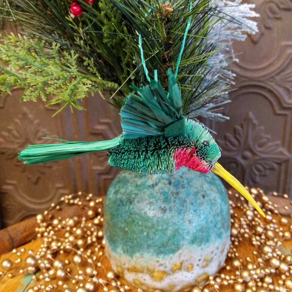 Hummingbird Bristle Brush Ornament GF-ORN-BRUSHOR26