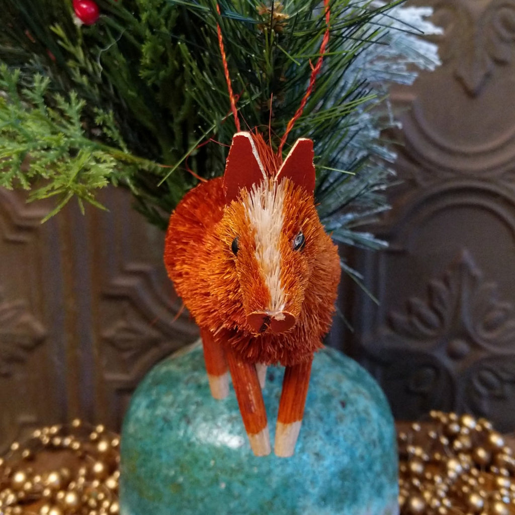 Chestnut Horse Bristle Brush Ornament GF-ORN-BRUSHOR80