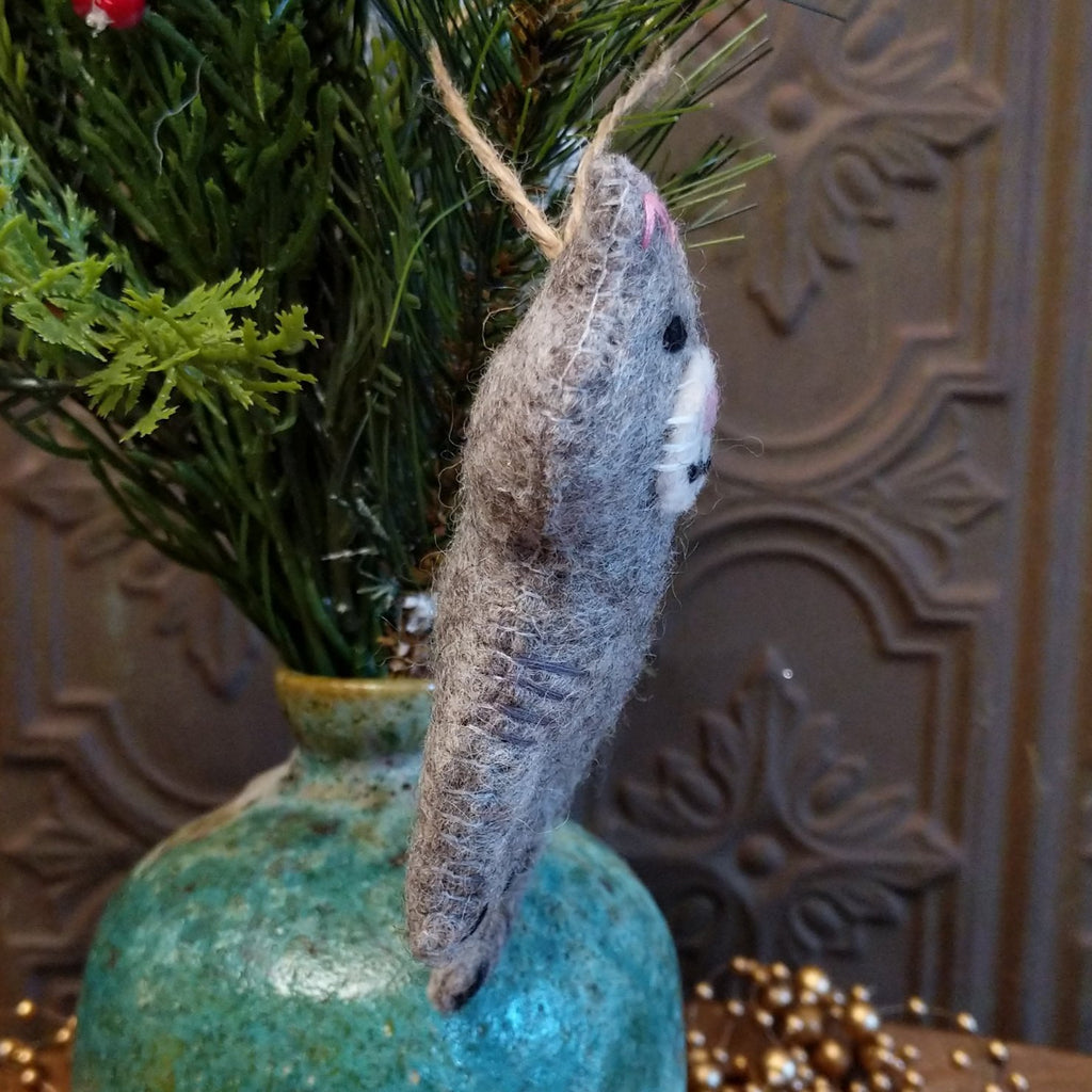 Gray Tabby Felt Ornament GF-ORN-FO224