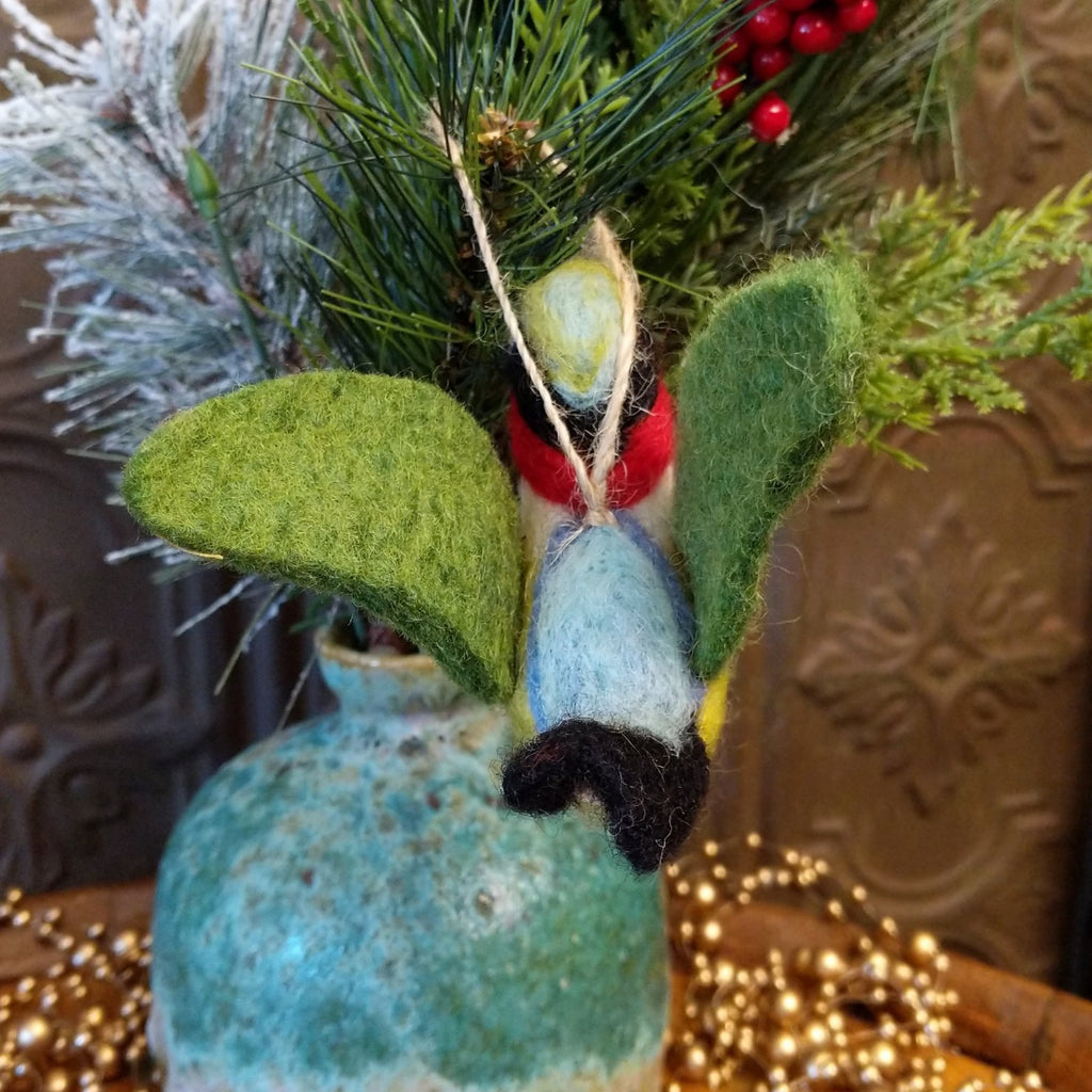 Green Hummingbird Felt Ornament GF-ORN-FO156