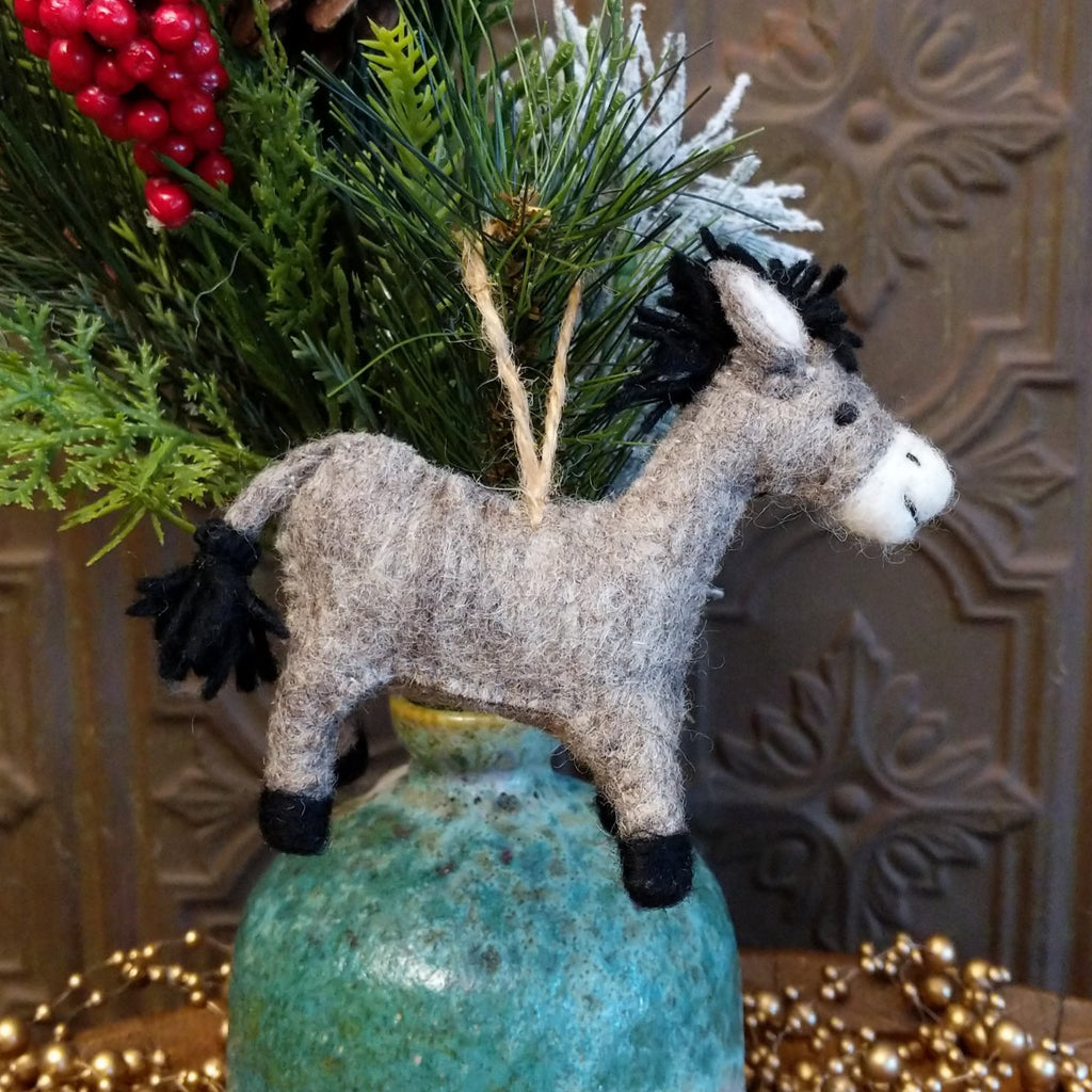 Donkey Felt Ornament GF-ORN-FO010-1