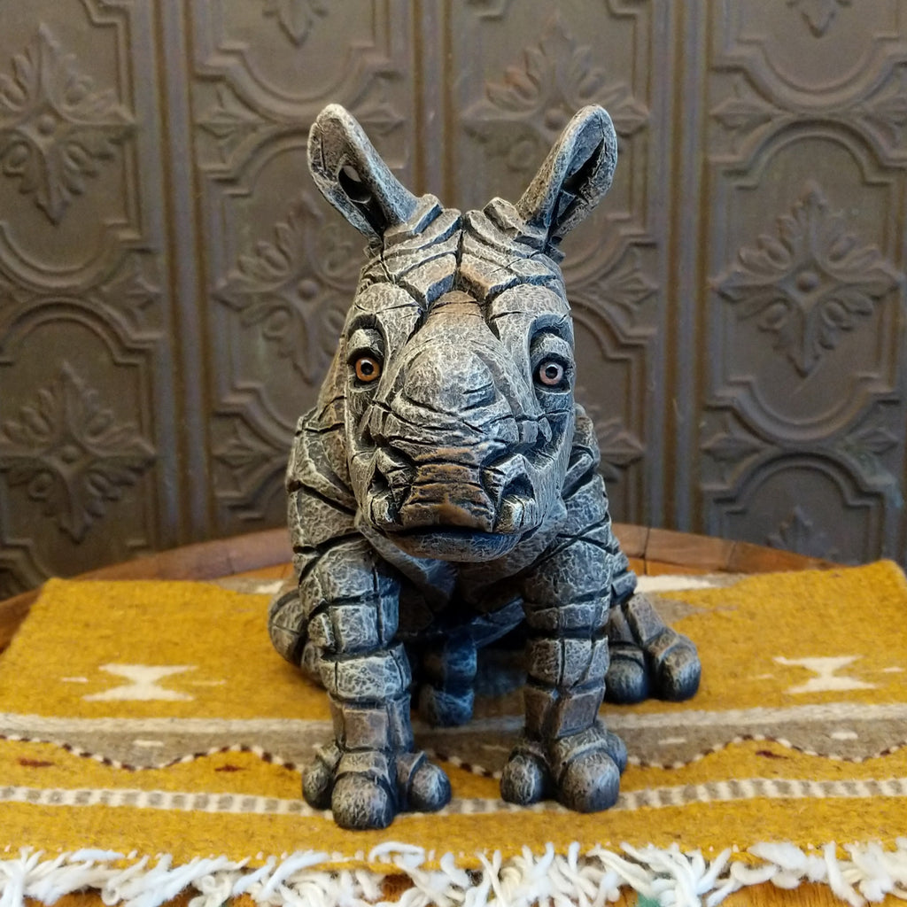 Baby Rhinoceros Edge Sculpture by Matt Buckley GF-6016670