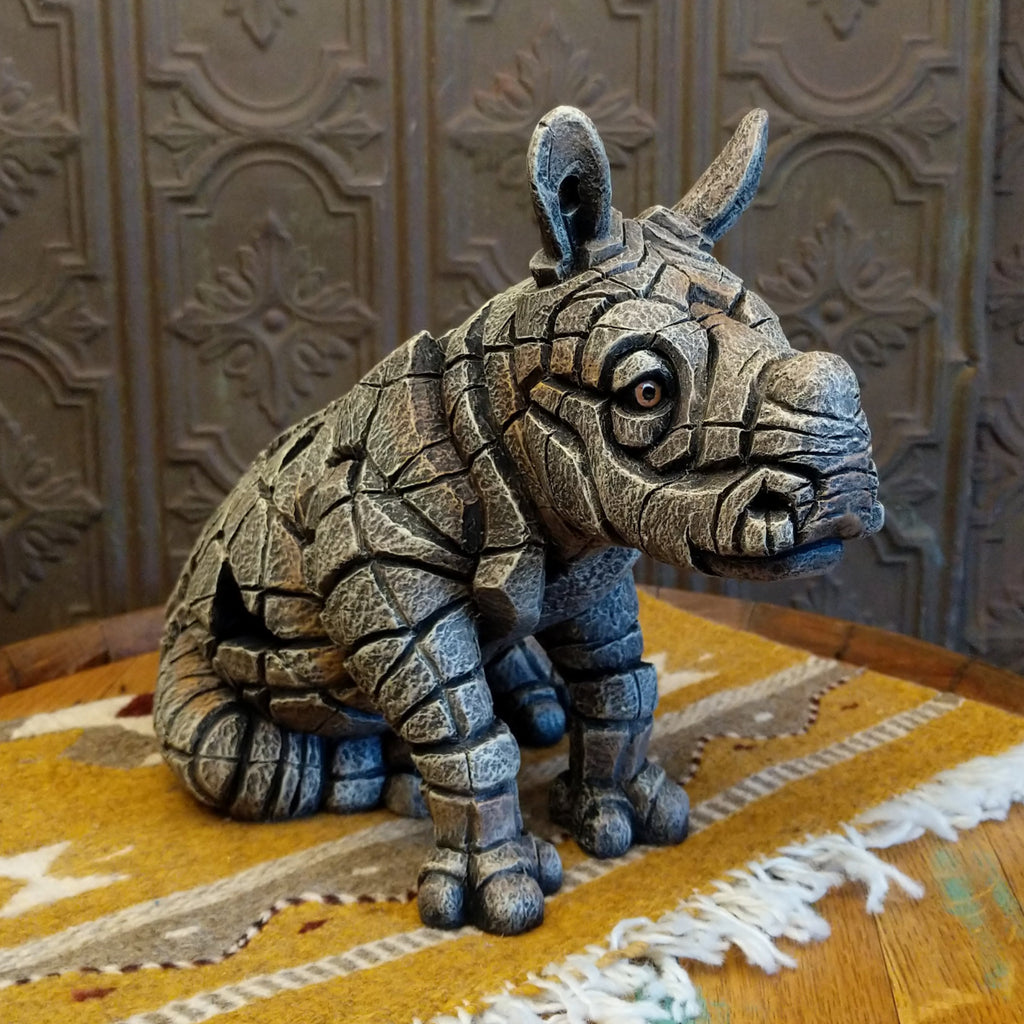 Baby Rhinoceros Edge Sculpture by Matt Buckley GF-6016670