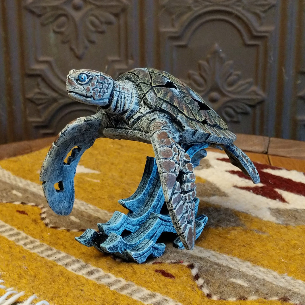 Mini Sea Turtle Edge Sculpture by Matt Buckley GF-6016222