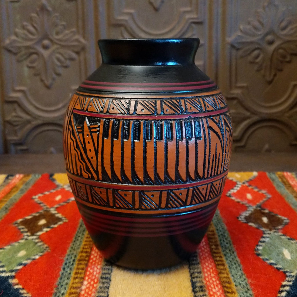 Navajo Bison Pottery by Paul Lansing SWT-POT-0067