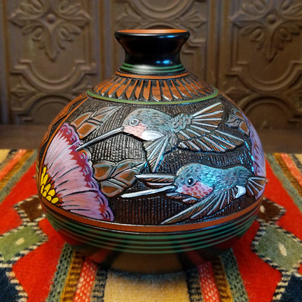 Navajo Hummingbird Pottery by Paul Lansing SWT-POT-0069