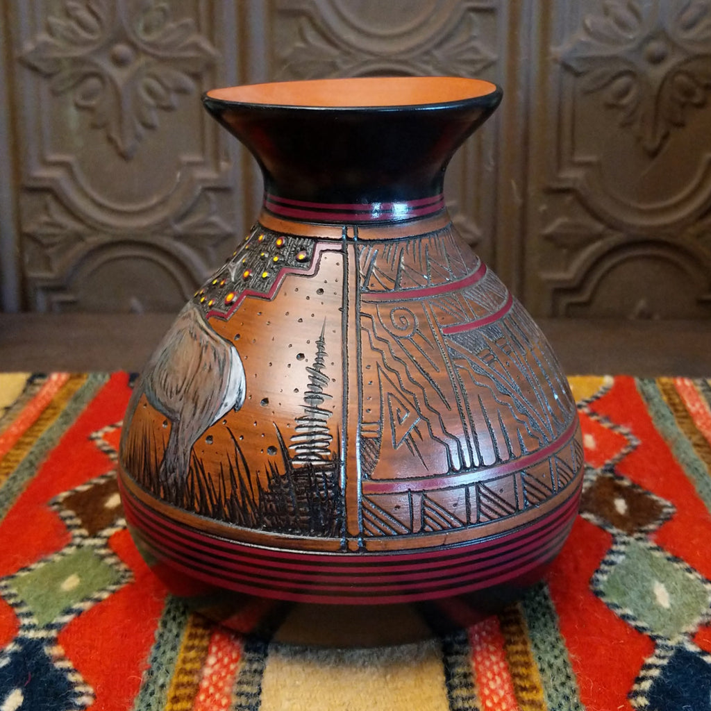 Navajo Elk Pottery by Paul Lansing SWT-POT-0071