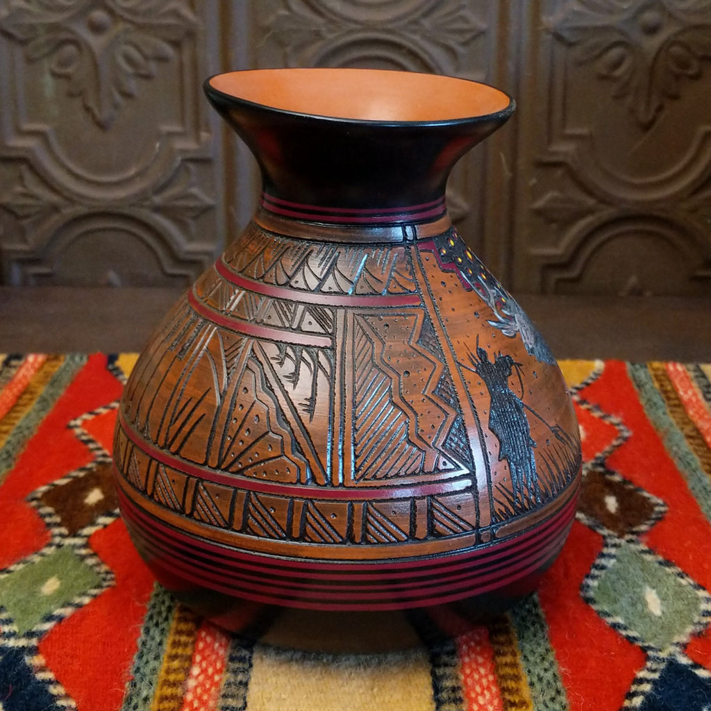 Navajo Elk Pottery by Paul Lansing SWT-POT-0071