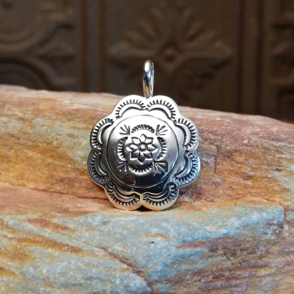 Flowery Silver Pendant by Raymond Coriz SWSG-PND-0004