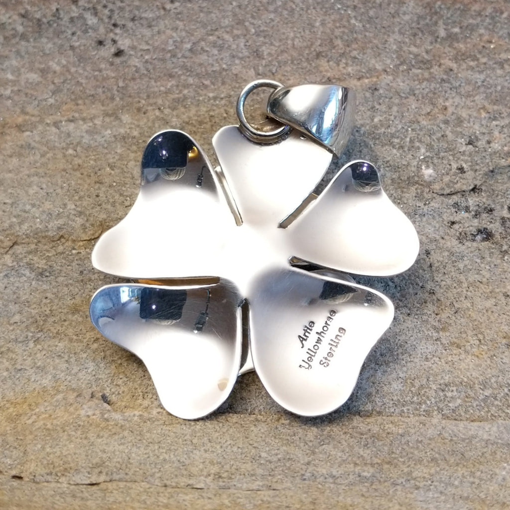 Silver Flower Pendant by Artie Yellowhorse GJ-PND-0080