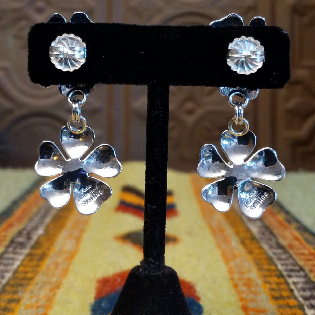 Silver Flower Earrings by Artie Yellowhorse GJ-ERN-0072