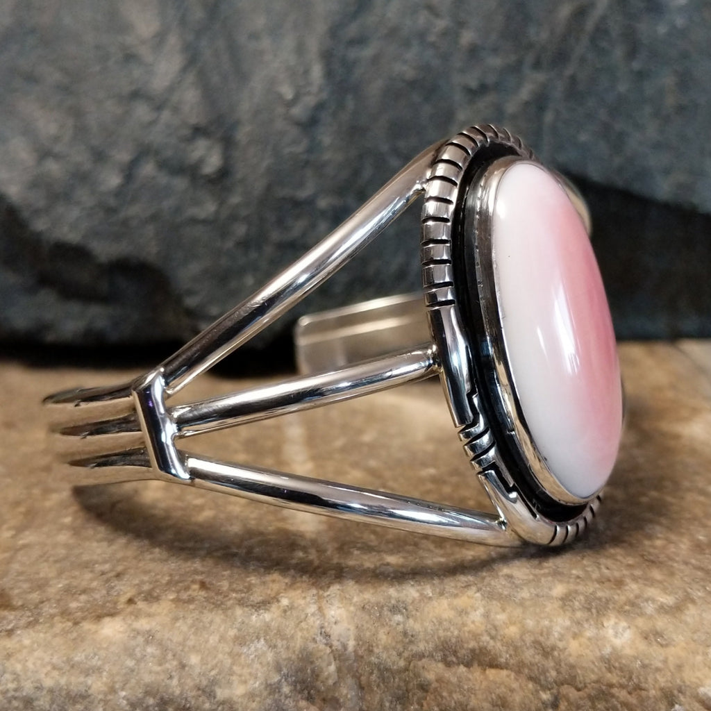 Pink Conch Shell Cuff by R. Kee GJ-BRC-0097