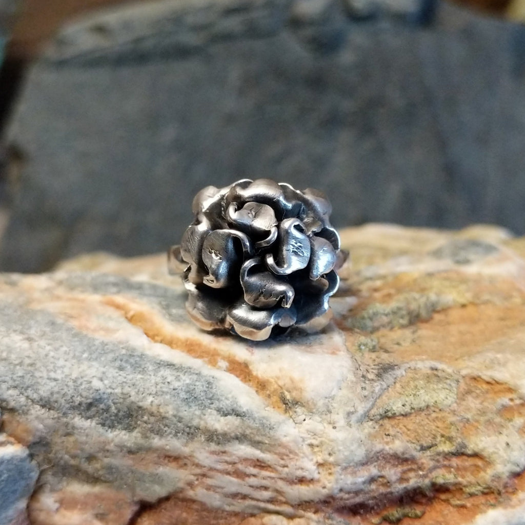 Silver Flower Ring by Ryan Sanchez GJ-RNG-0075