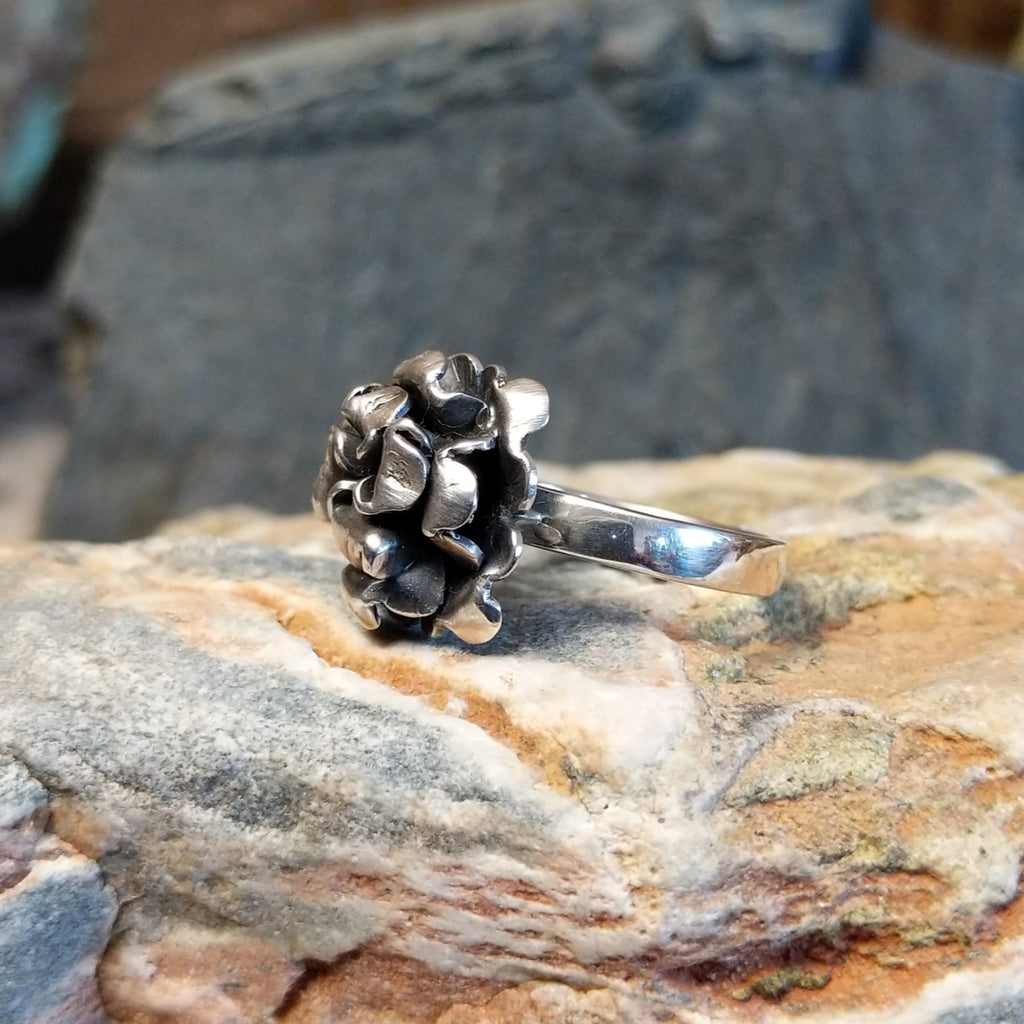 Silver Flower Ring by Ryan Sanchez GJ-RNG-0075