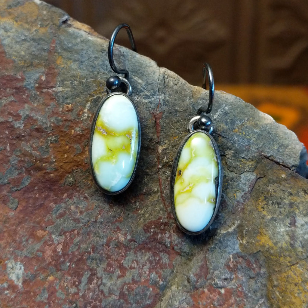 Palomino Variscite Earrings by Lowell Draper GJ-ERN-0078