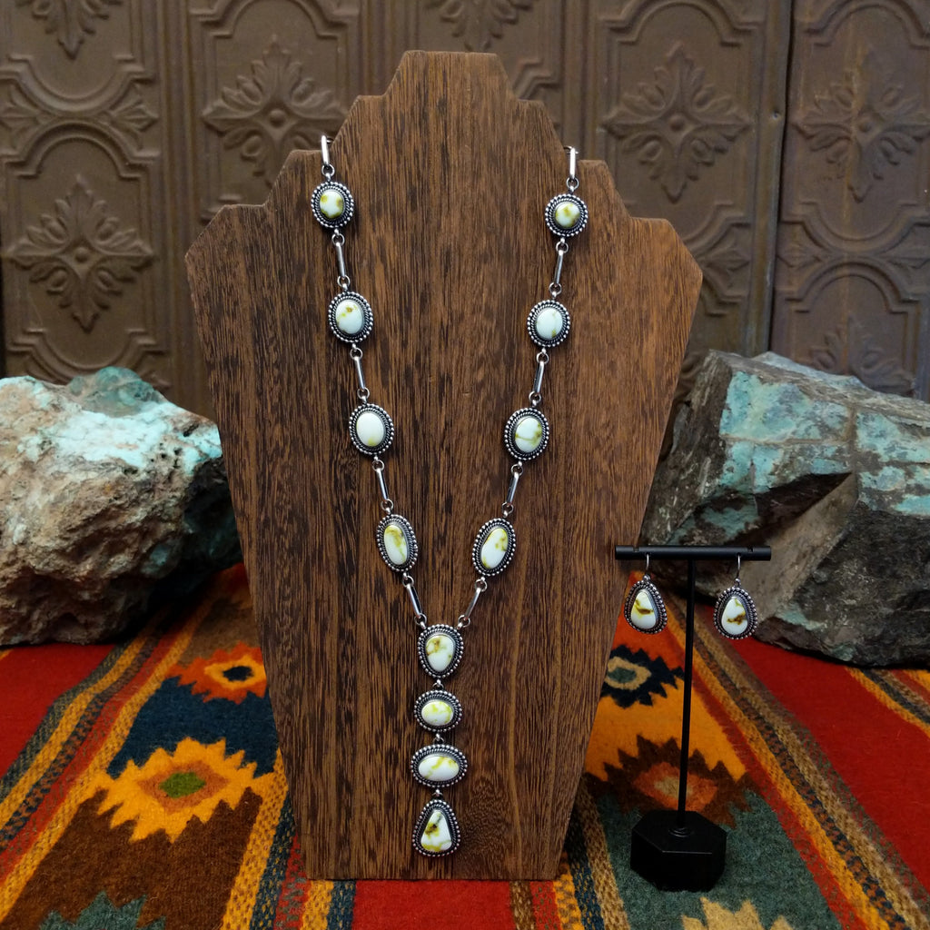 Palomino Variscite Necklace & Earrings Set by Bernyse Chavez GJ-JWS-0004