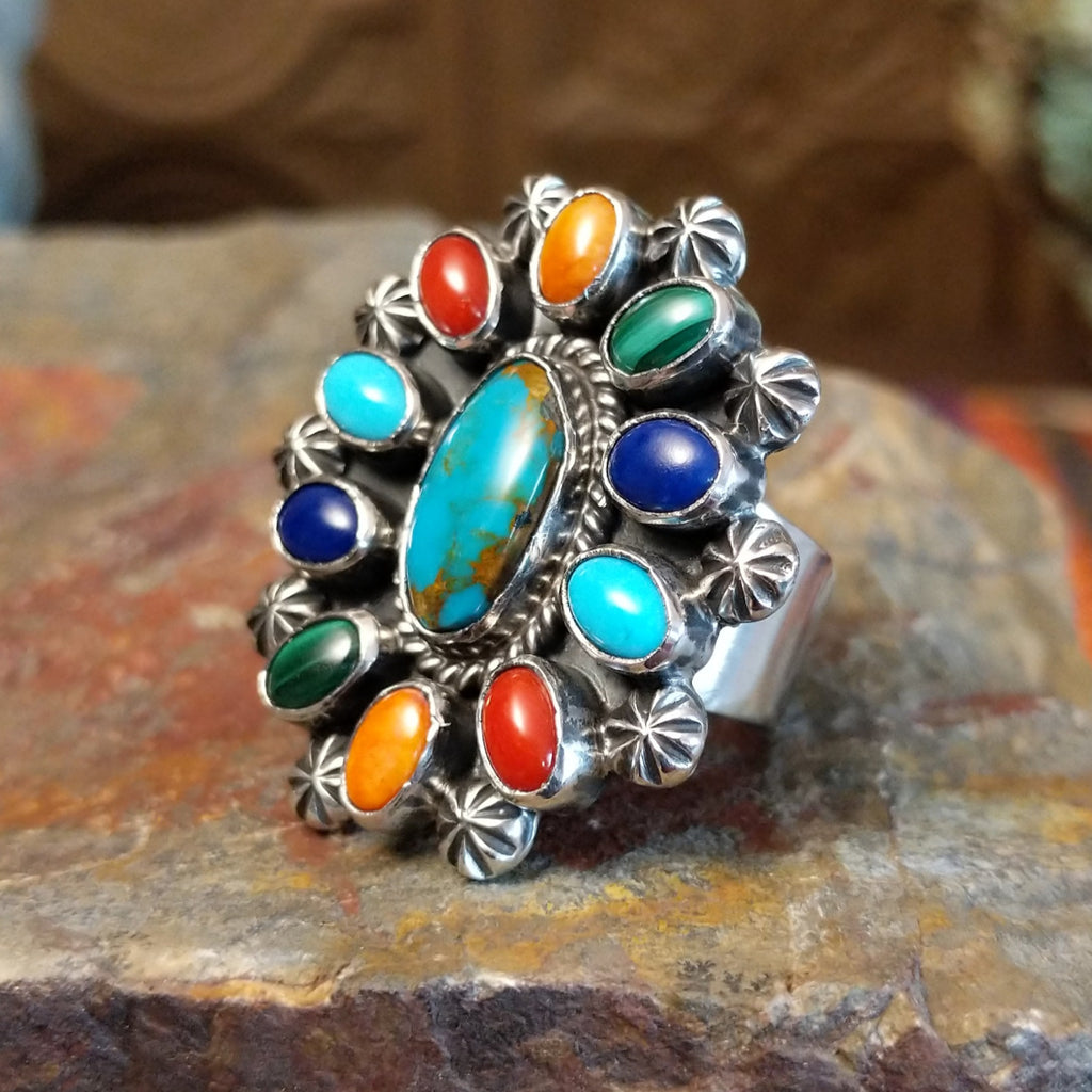 Multi-Stone Ring by Leon Martinez GJ-RNG-0010 Size 7