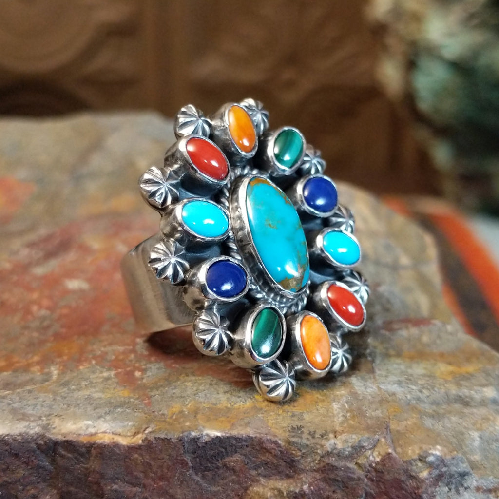 Multi-Stone Ring by Leon Martinez GJ-RNG-0010 Size 7