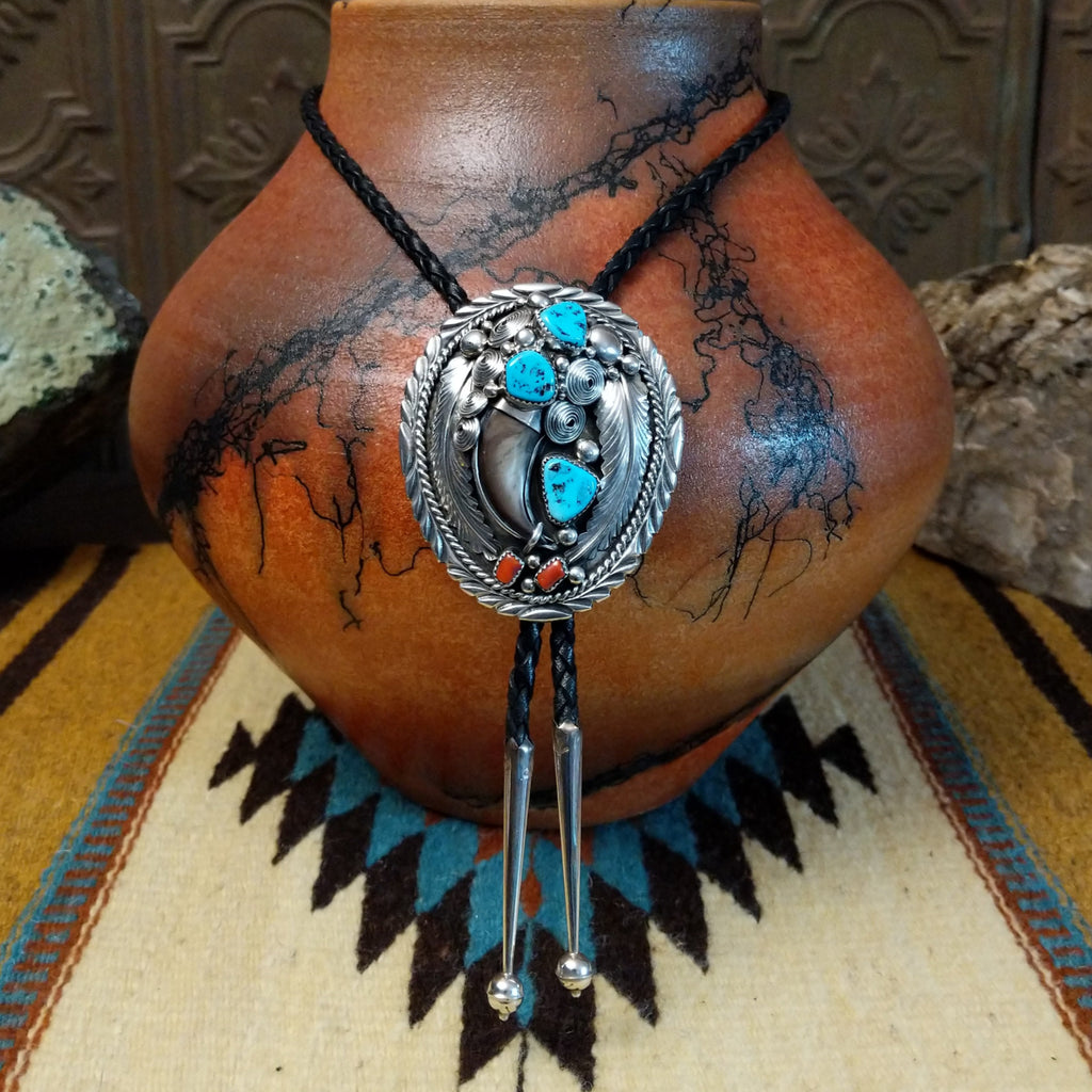 Bear Claw Bolo Tie by Elaine Sam SWSG-BOL-0004