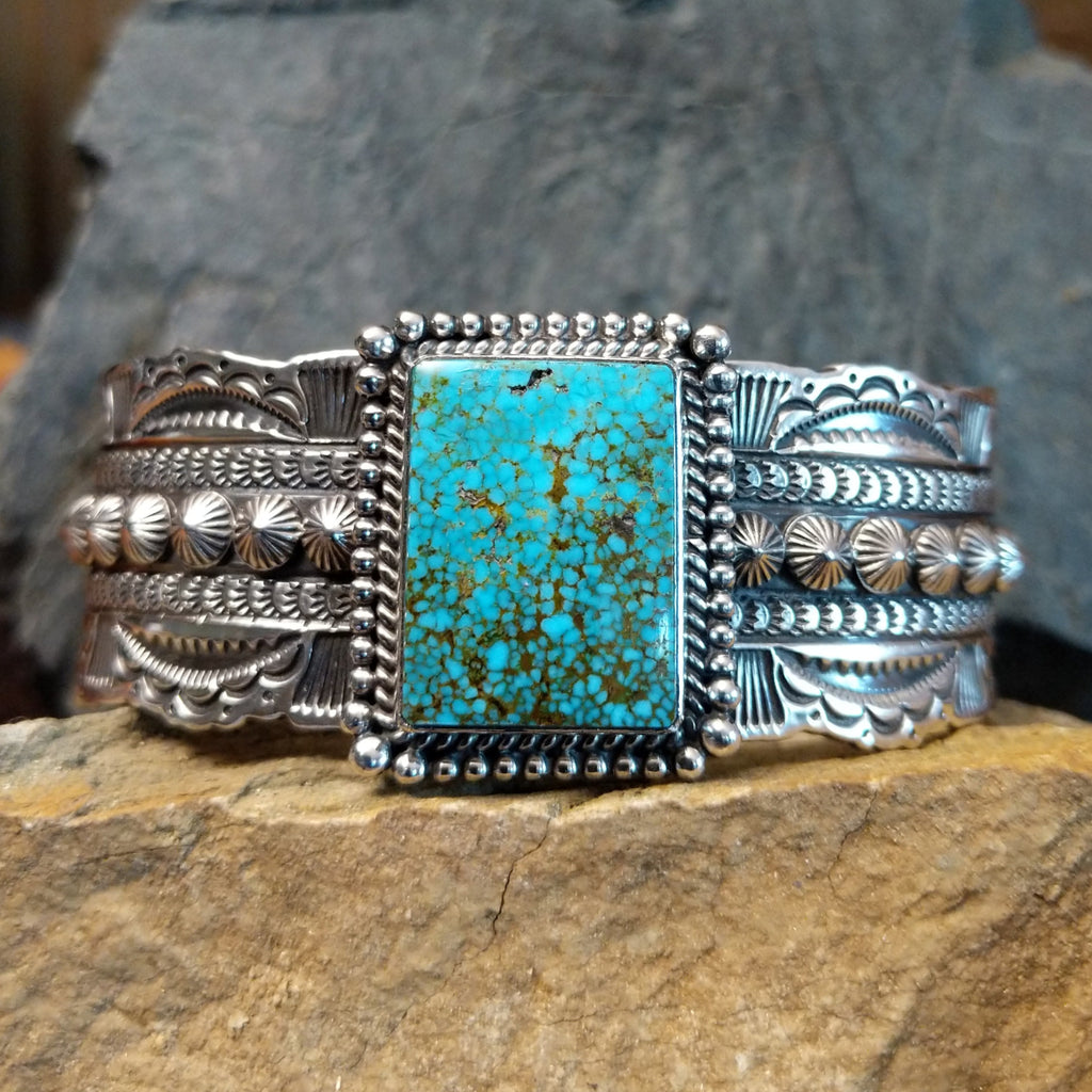 Kingman Turquoise Bracelet by Michael & Rosita Calladitto GJ-BRC-0006