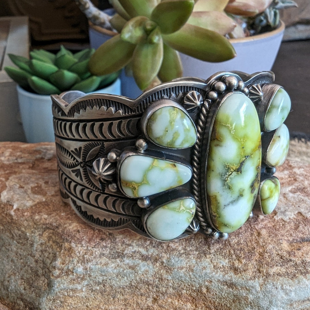 Palomino Variscite Cuff by C. Wiley GJ-BRC-0046